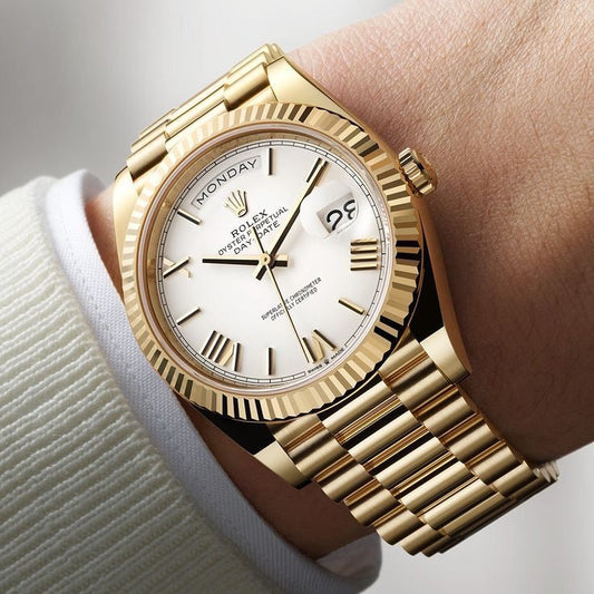 Day Date Gold/White Watch