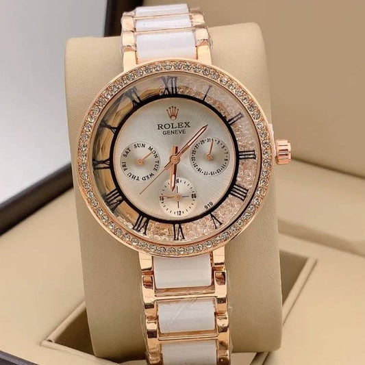 Celine White/White Chronograph Watch