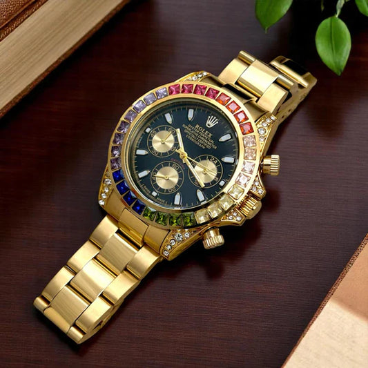 Daytona Rainbow Gold Watch