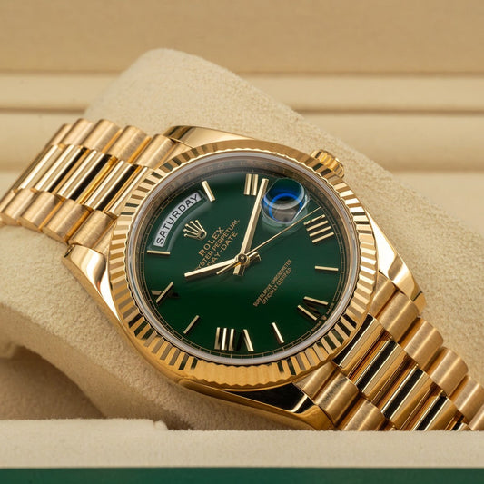 Day Date Gold/Green Watch