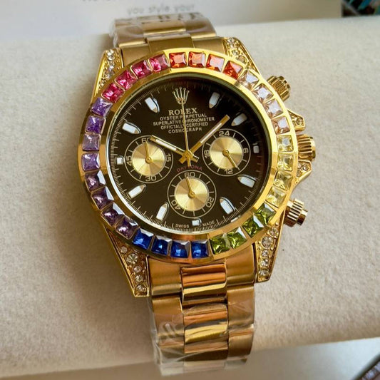Daytona Rainbow Gold Watch