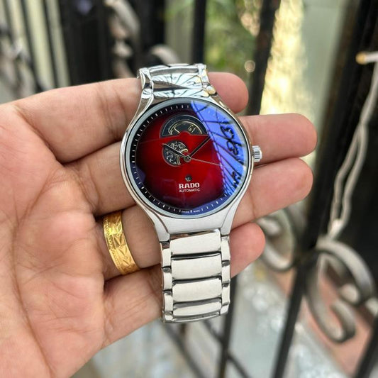 Classic True Rad_o Silver Red Watch