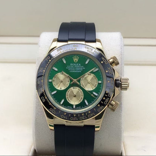 Daytona Gold/Green Belt Watch