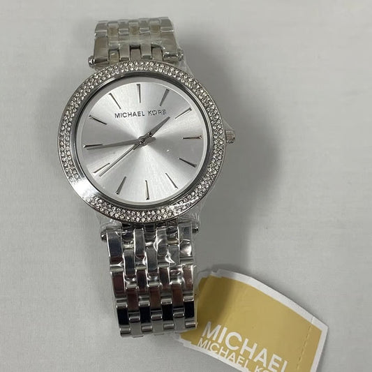 Two-Tone Watch With Crystal Accents With Sleek Design